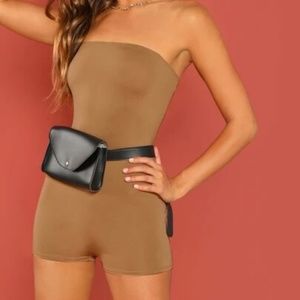 SHEIN STRAPLESS ROMPER BODYCON FITTING SEXY